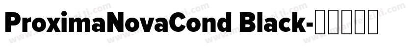 ProximaNovaCond Black字体转换